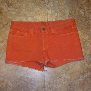 J Brand cutoff denim shorts, size 28